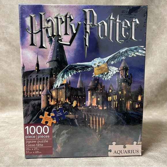 Harry Potter Hogwarts 1000 Pieces Jigsaw Puzzle Griffindor Hufflepuff Ravenclaw - Picture 1 of 3